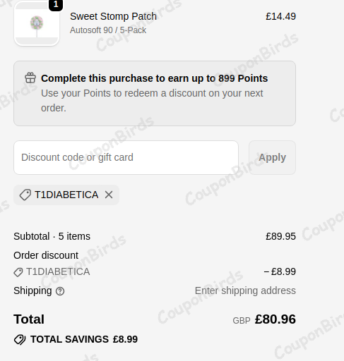 10% Type One Style Promo Code Verification Screenshot