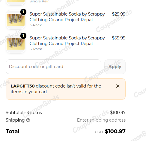 50% Project Repat Promo Code Verification Screenshot