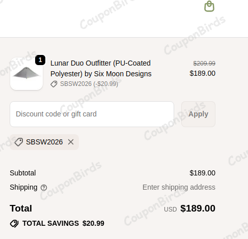 10% Garage Grown Gear Promo Code Verification Screenshot