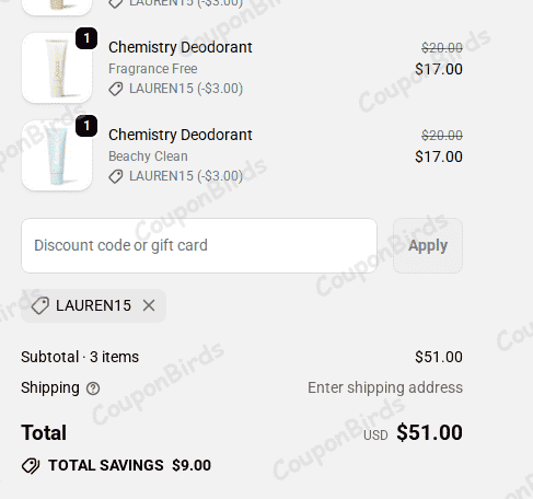 15% Kosas Promo Code Verification Screenshot