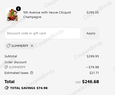 25% GiftTree Promo Code Verification Screenshot