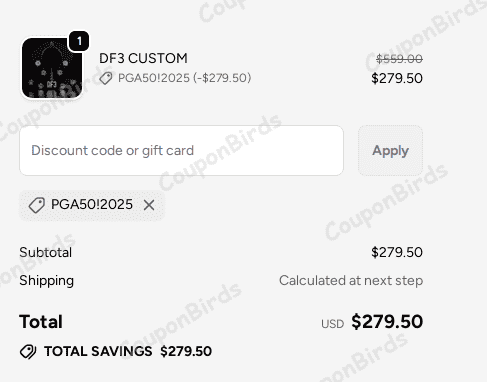 50% L.A.B. Golf Promo Code Verification Screenshot