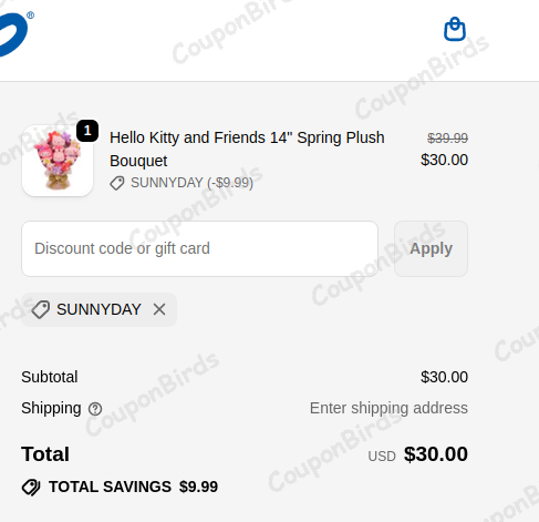 25% Sanrio Promo Code Verification Screenshot