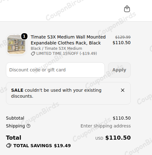 6% VIPEK Promo Code Verification Screenshot