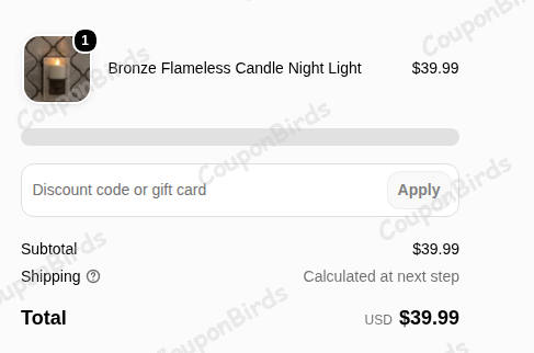 10% Luminara Promo Code Verification Screenshot