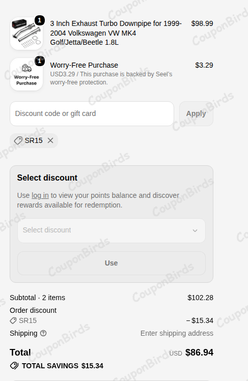 15% Flashark Promo Code Verification Screenshot