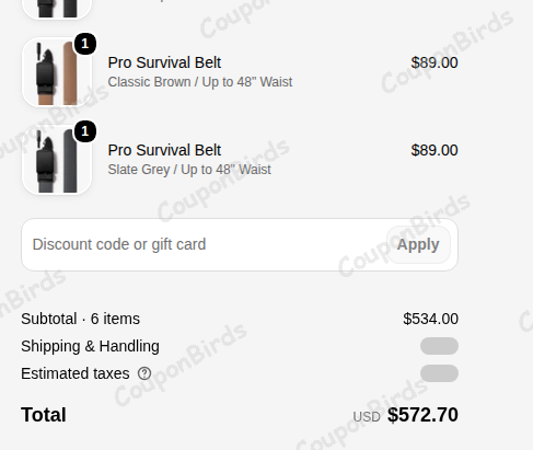 15% SlideBelts Promo Code Verification Screenshot