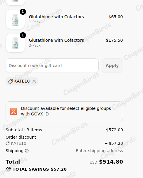 10% Seeking Health Promo Code Verification Screenshot