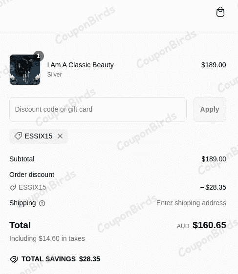 15% IMBER Promo Code Verification Screenshot