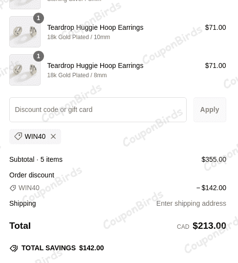 40% Mint & Lily Promo Code Verification Screenshot