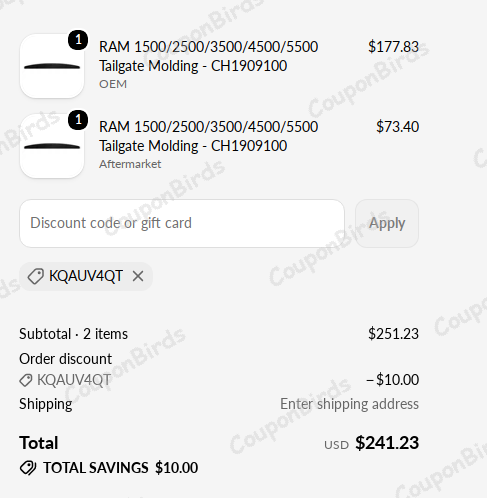 $10 Partify Promo Code Verification Screenshot