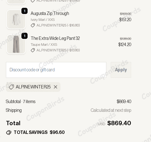 10% Varley Promo Code Verification Screenshot
