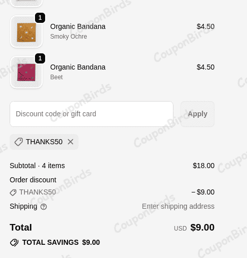 50% United By Blue Promo Code Verification Screenshot