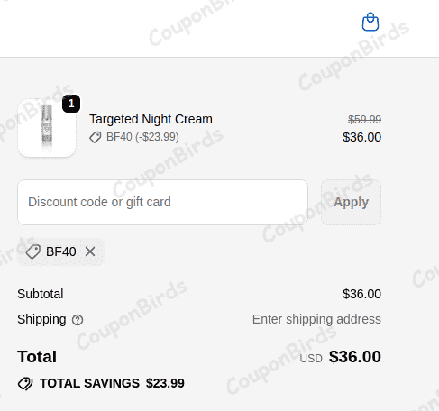 40% SuzanneSomers Promo Code Verification Screenshot