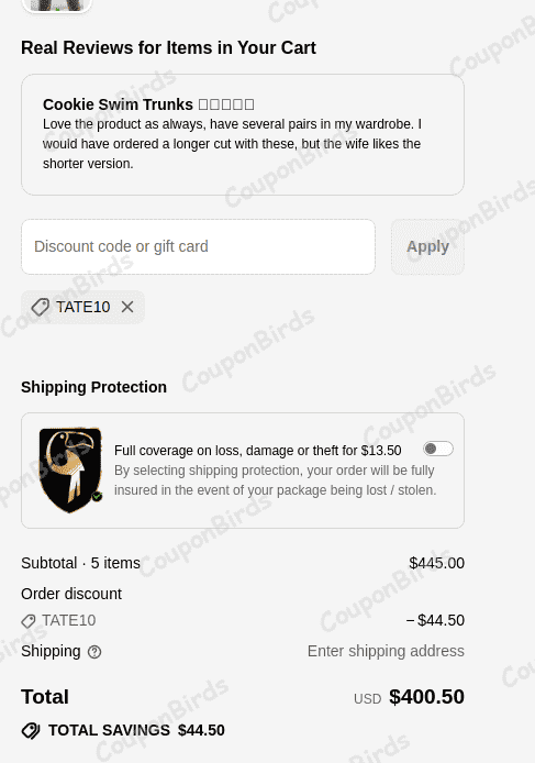 10% Tucann Promo Code Verification Screenshot