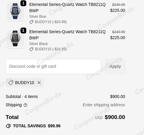10% TSAR BOMBA Promo Code Verification Screenshot