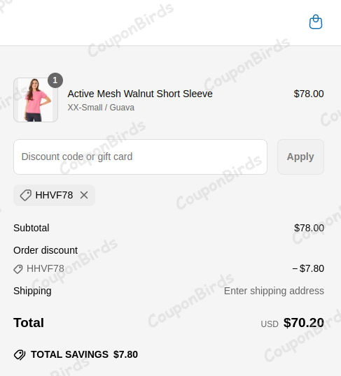 10% Addison Bay Promo Code Verification Screenshot