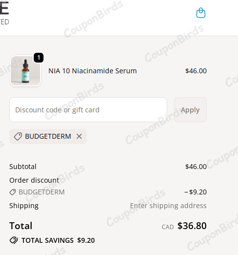 20% Maelove Promo Code Verification Screenshot