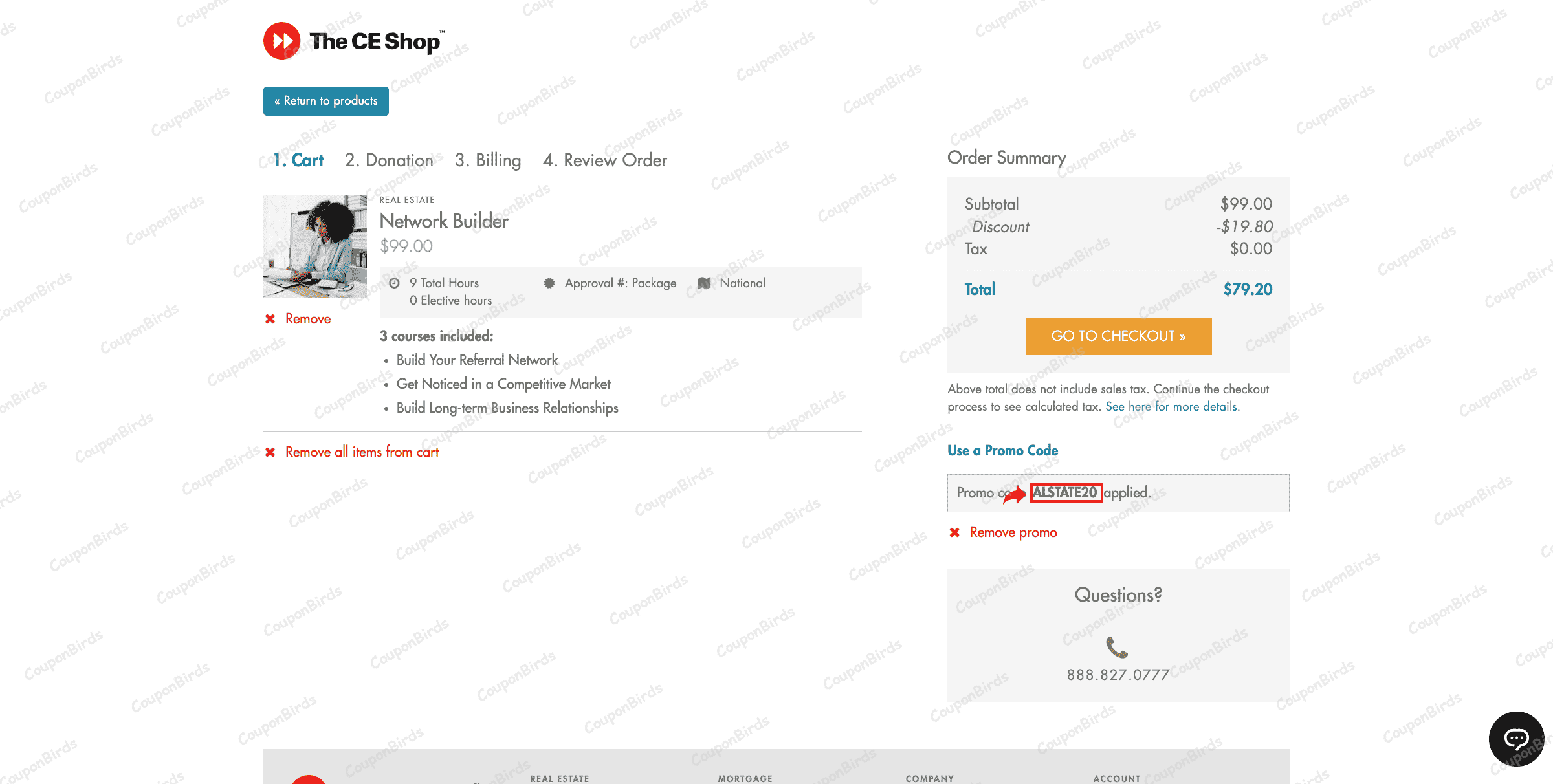 20% The CE Shop Promo Code Verification Screenshot