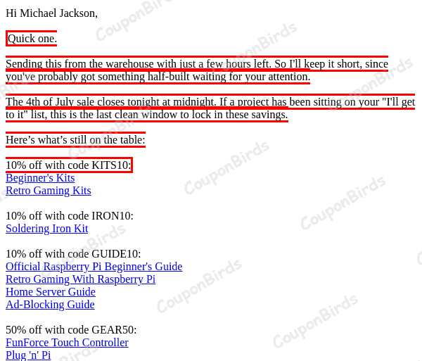10% Vilros Promo Code Verification Screenshot