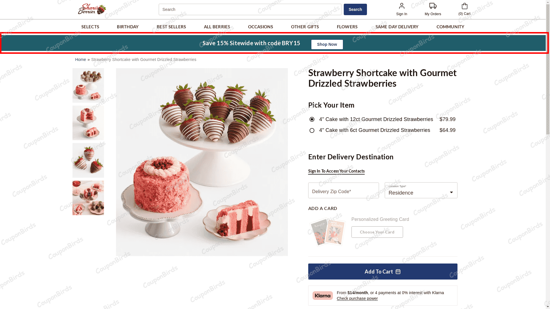 15% Berries Promo Code Verification Screenshot