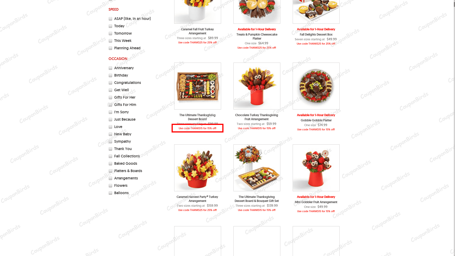 25% Edible Arrangements Promo Code Verification Screenshot