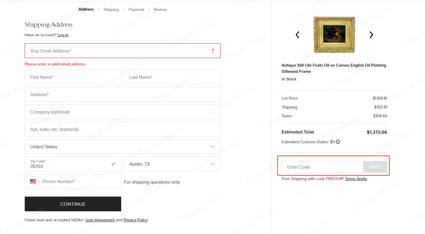 How to Redeem 1stDibs Coupon Code