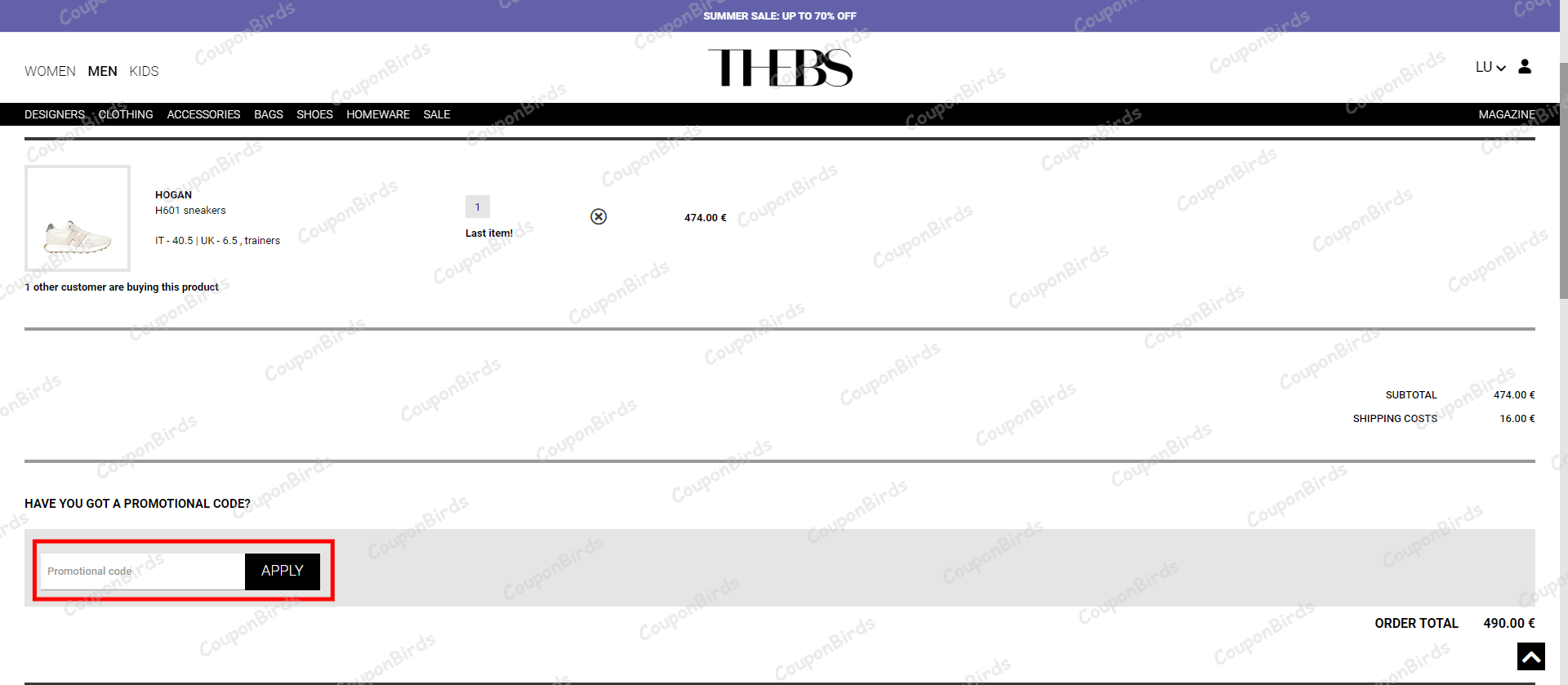 How to Redeem THEBS Coupon Code