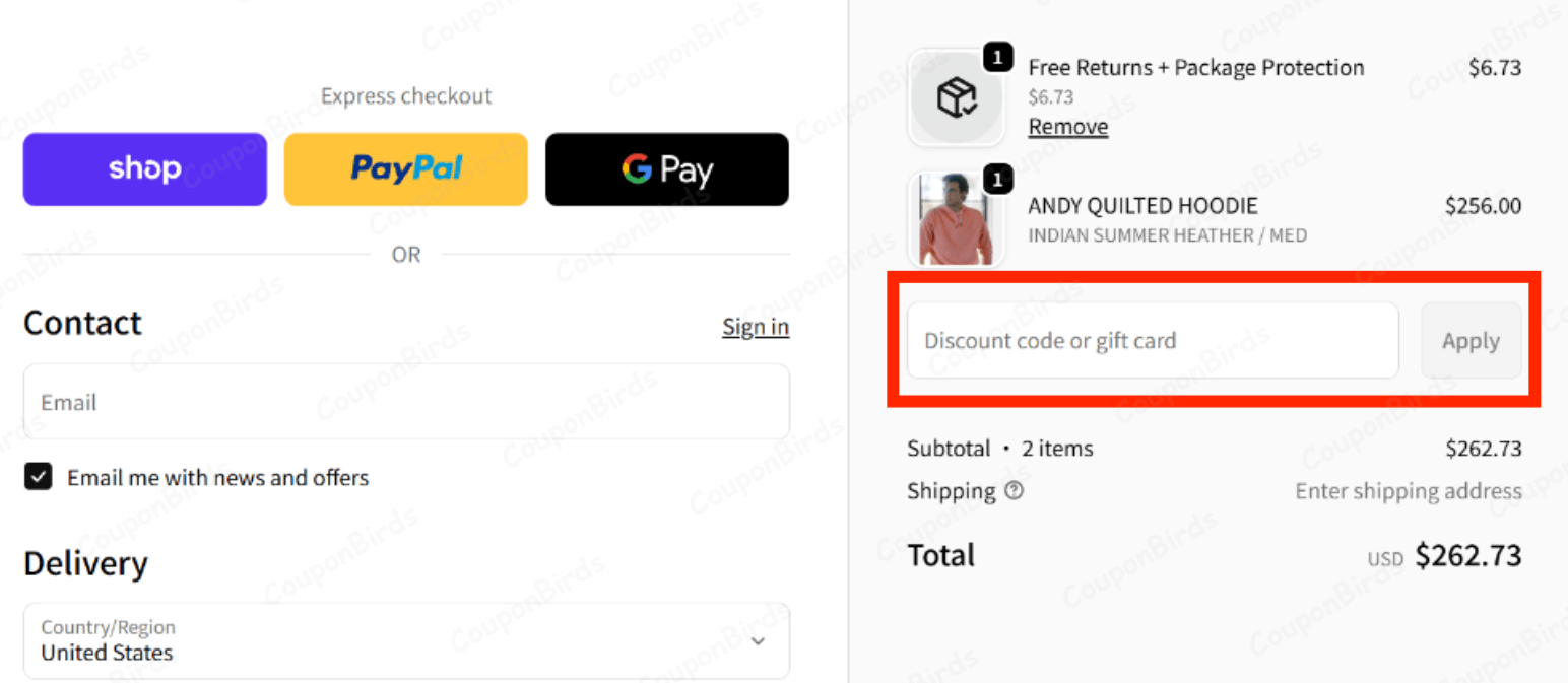 How to Redeem B. Draddy Coupon Code