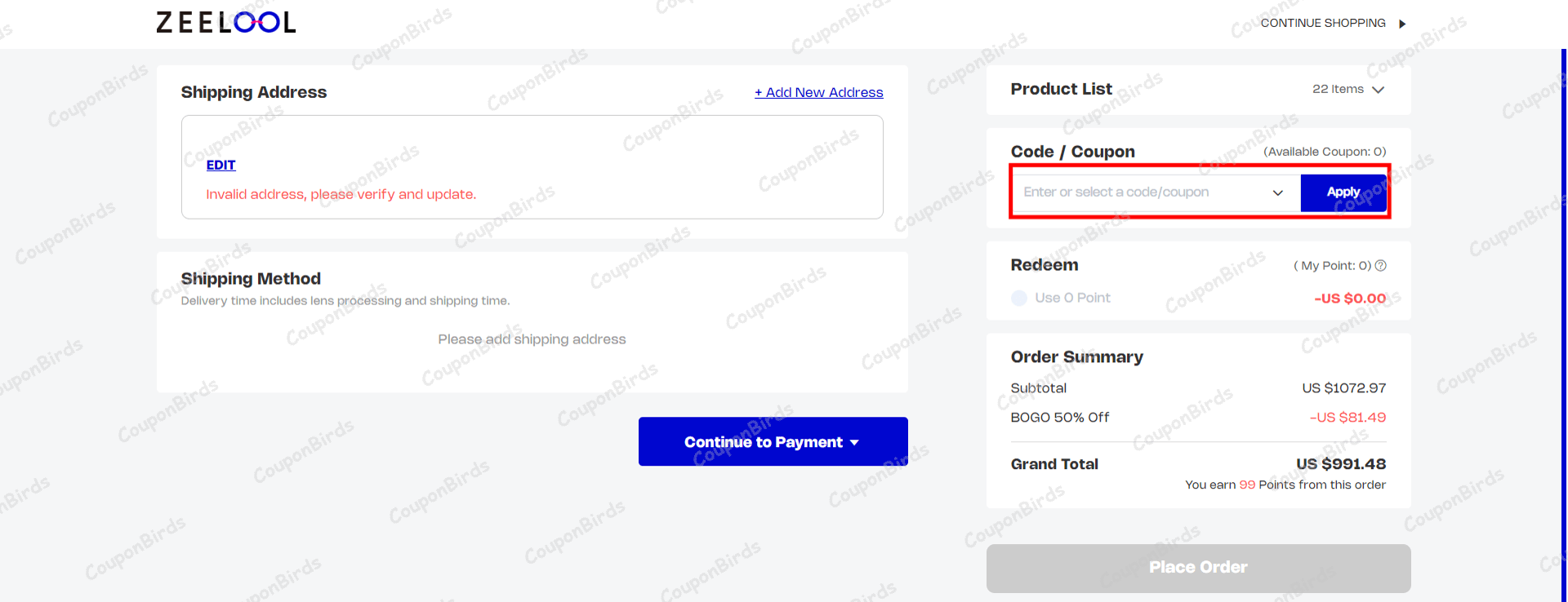 How to Redeem Zeelool Coupon Code