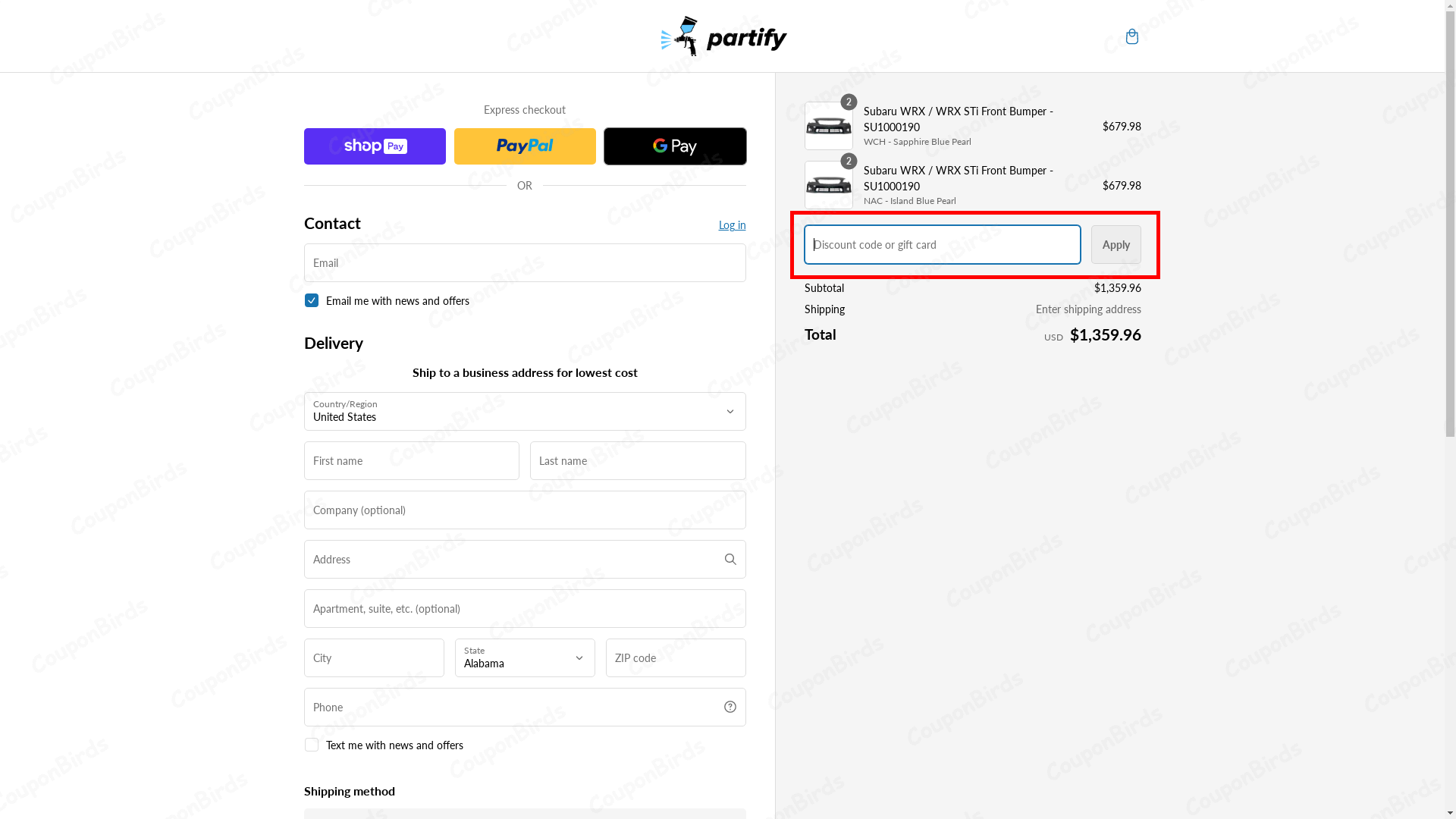 How to Redeem Partify Coupon Code