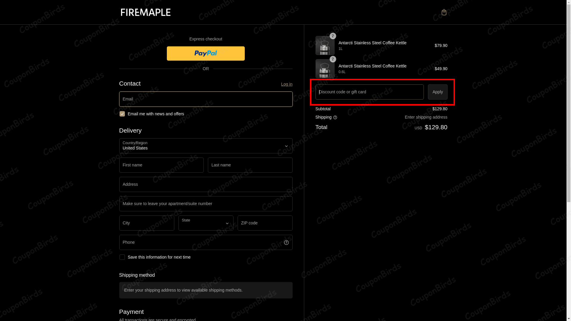How to Redeem FireMaple Coupon Code