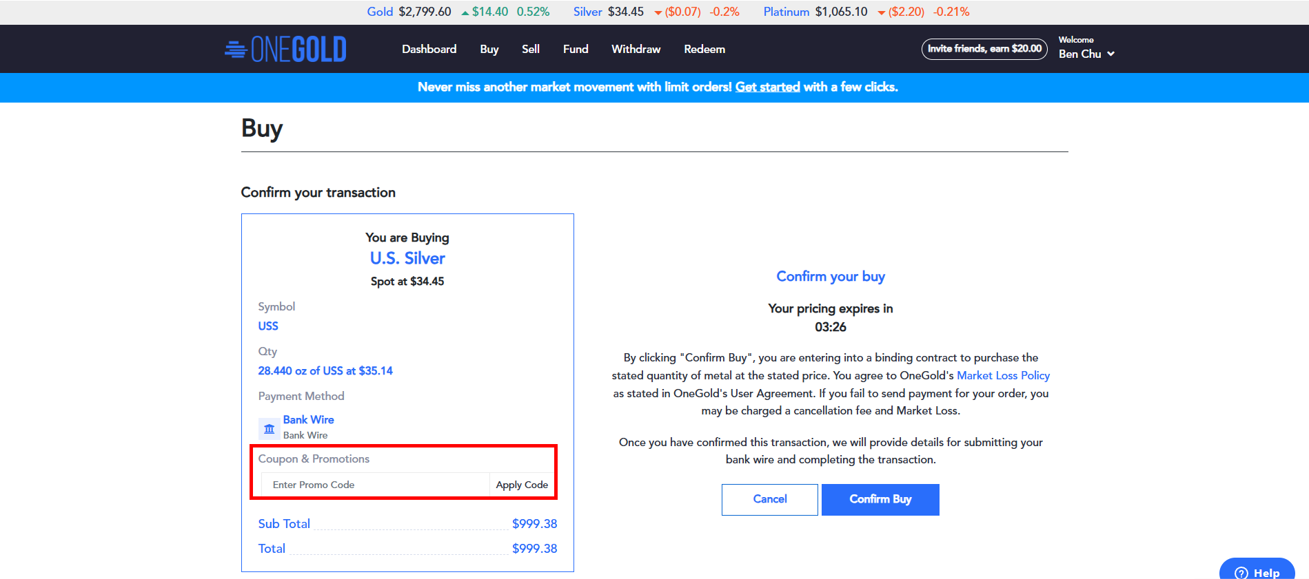 How to Redeem OneGold Coupon Code